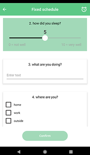 ReGo App questionnaire example