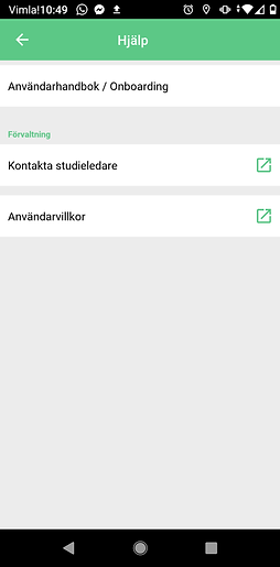 ReGo App help menu